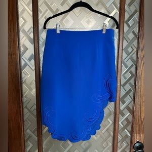 Forever 21 Cobalt Blue Asymmetrical skirt. Size M